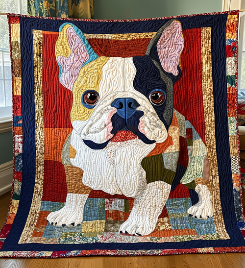 Bulldog Quilted Blanket GFTONL2100