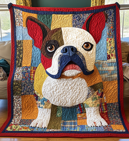 Bulldog Quilted Blanket GFTONL2101