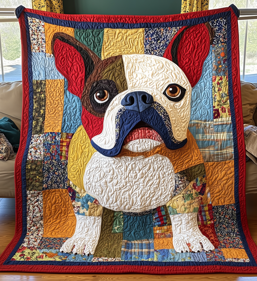Bulldog Quilted Blanket GFTONL2101