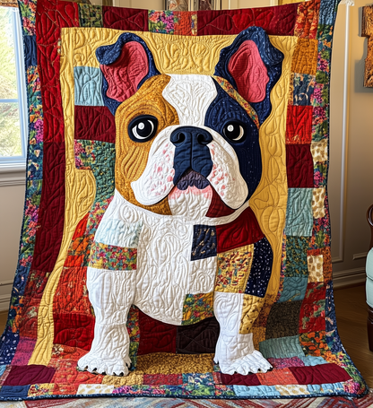 Bulldog Quilted Blanket GFTONL2102