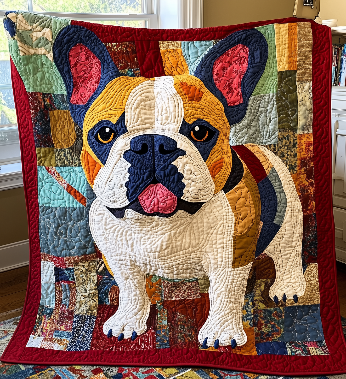 Bulldog Quilted Blanket GFTONL2103