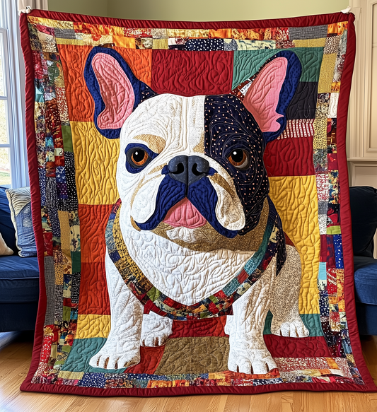 Bulldog Quilted Blanket GFTONL2105