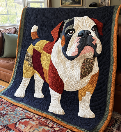 Bulldog Quilted Blanket GFTONL2107