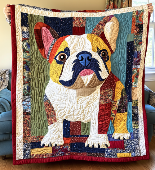 Bulldog Quilted Blanket GFTONL2115
