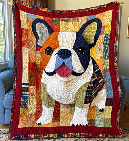 Bulldog Quilted Blanket GFTONL2117