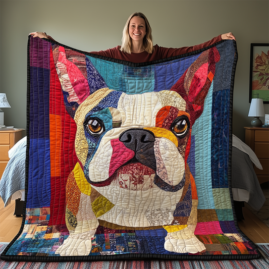 Bulldog Quilted Blanket GFTONL2119
