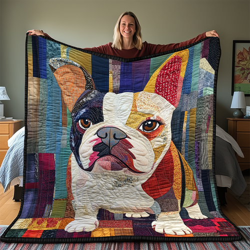 Bulldog Quilted Blanket GFTONL2120