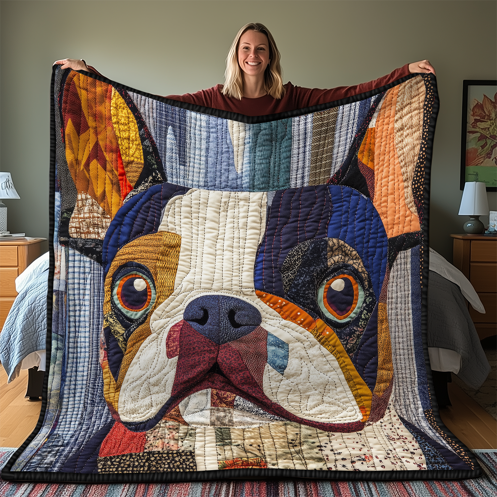 Bulldog Quilted Blanket GFTONL2121