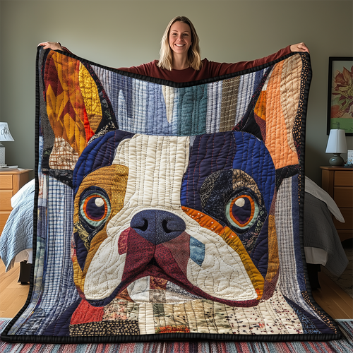 Bulldog Quilted Blanket GFTONL2121