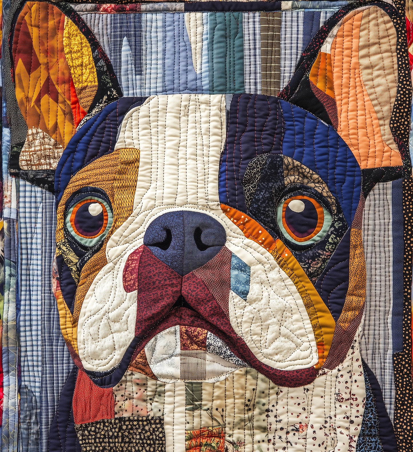 Bulldog Quilted Blanket GFTONL2121