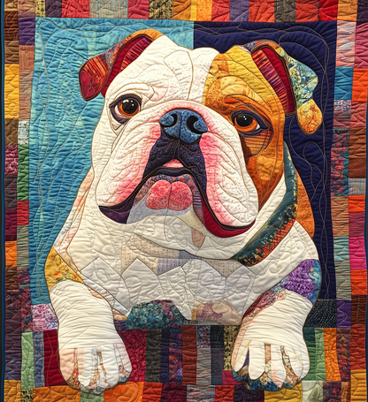 Bulldog Quilted Blanket GFTONL2123