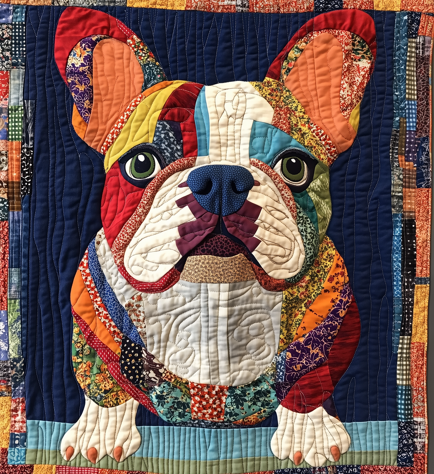 Bulldog Quilted Blanket GFTONL2127