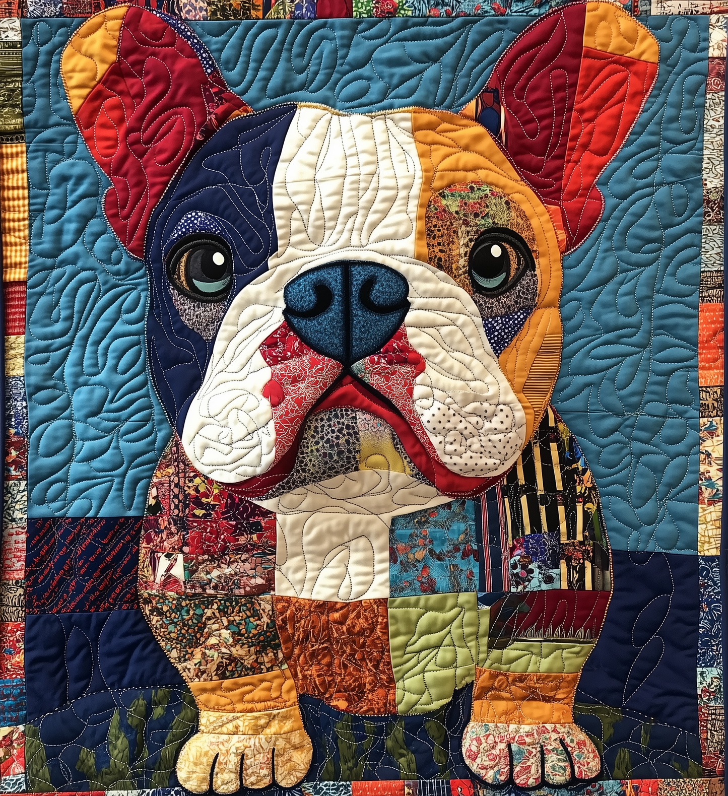 Bulldog Quilted Blanket GFTONL2129