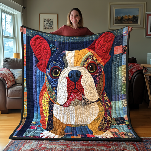 Bulldog Quilted Blanket GFTONL2130