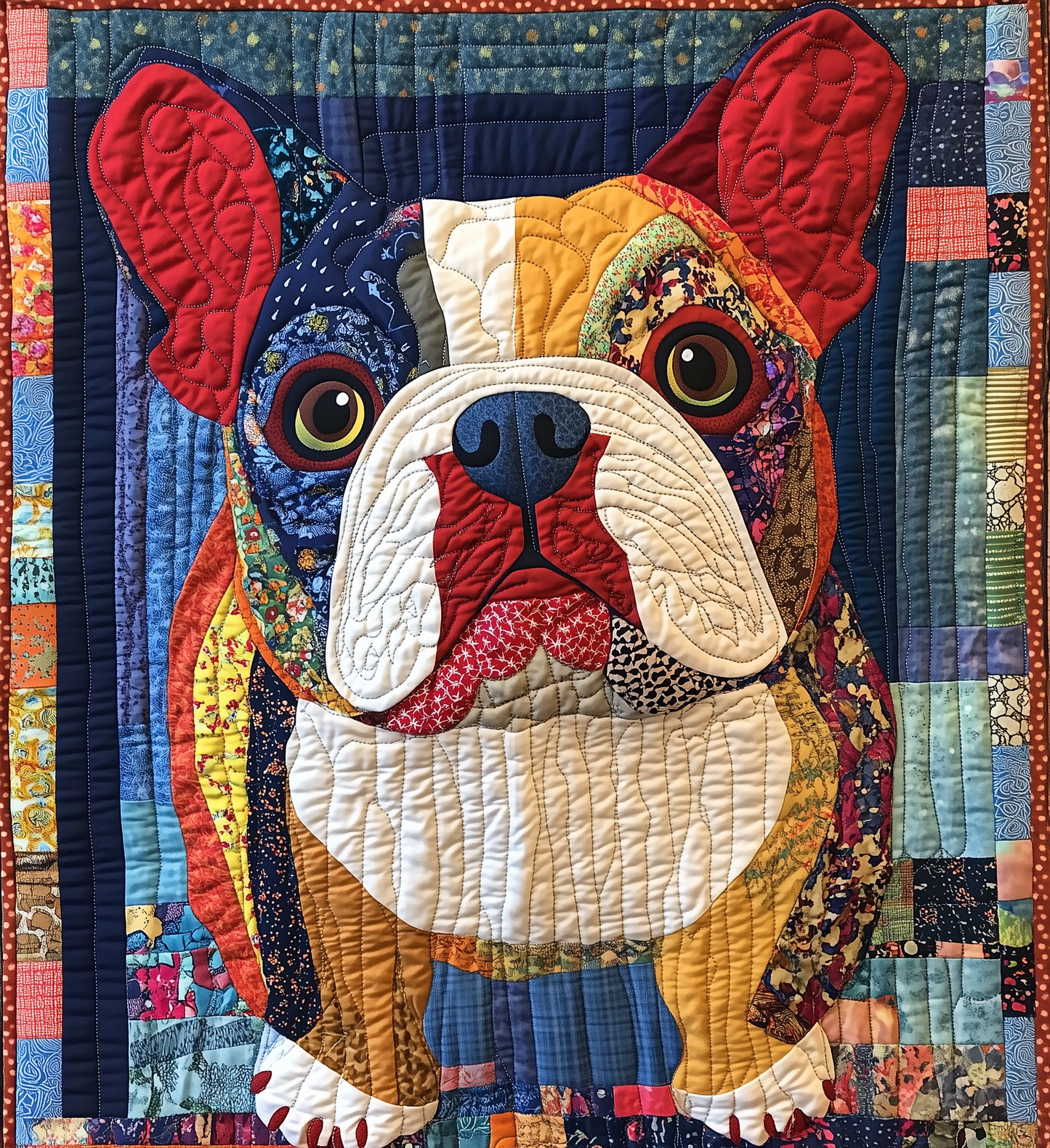 Bulldog Quilted Blanket GFTONL2130