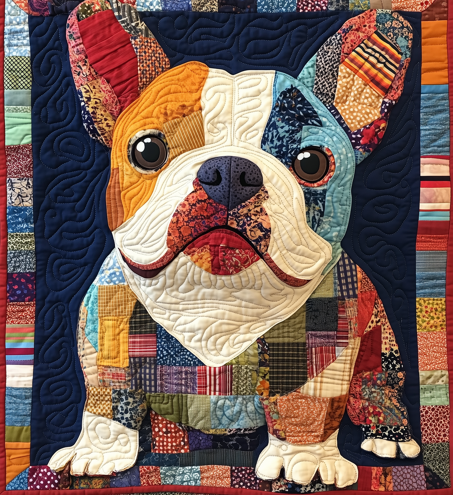 Bulldog Quilted Blanket GFTONL2134