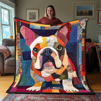 Bulldog Quilted Blanket GFTONL2135