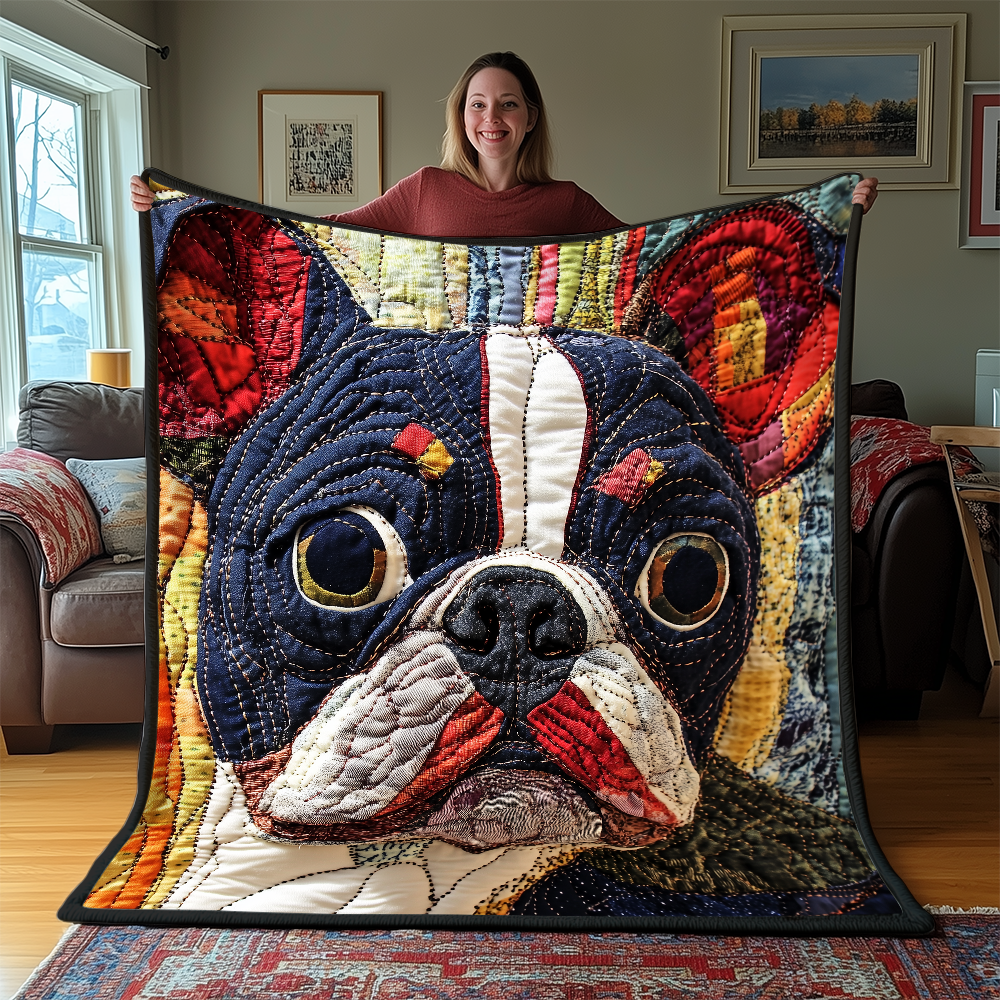 Bulldog Quilted Blanket GFTONL2140