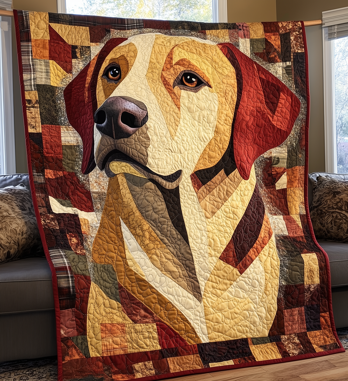 Labrador Retriever Quilted Blanket GFTONL2175