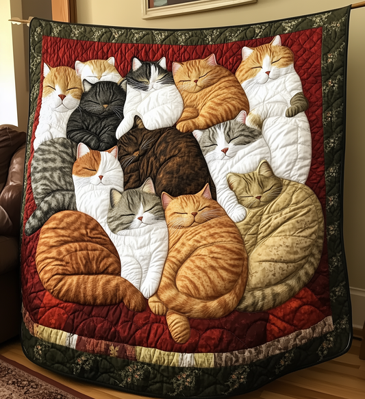 Sleeping Cat Quilted Blanket GFTONL2187
