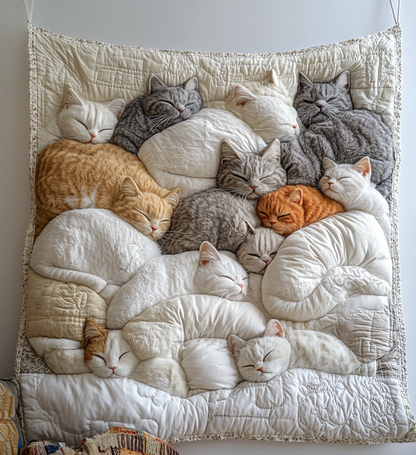Sleeping Cat Quilted Blanket GFTONL2191