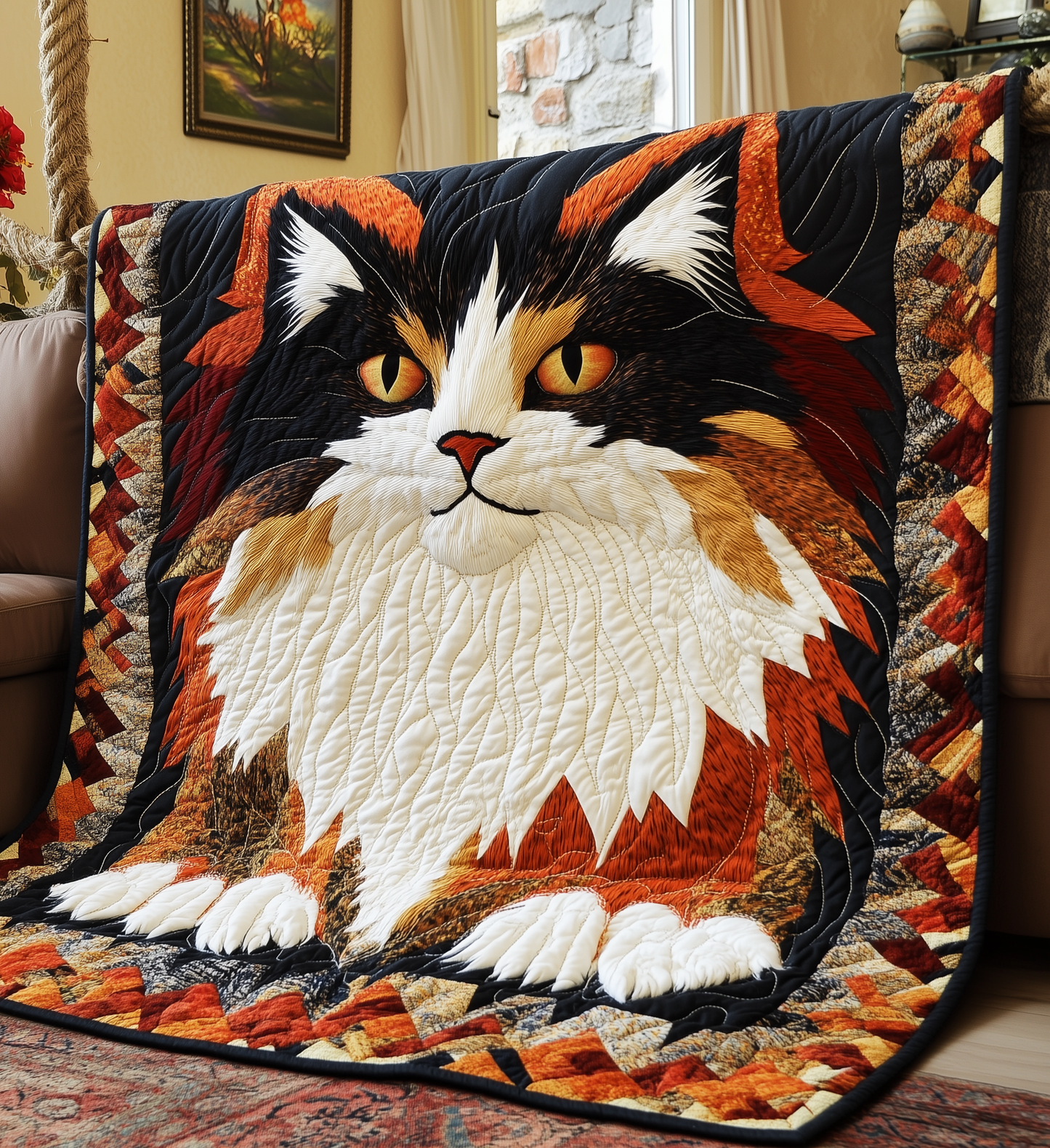 Charming Cat Quilted Blanket GFTONL2192