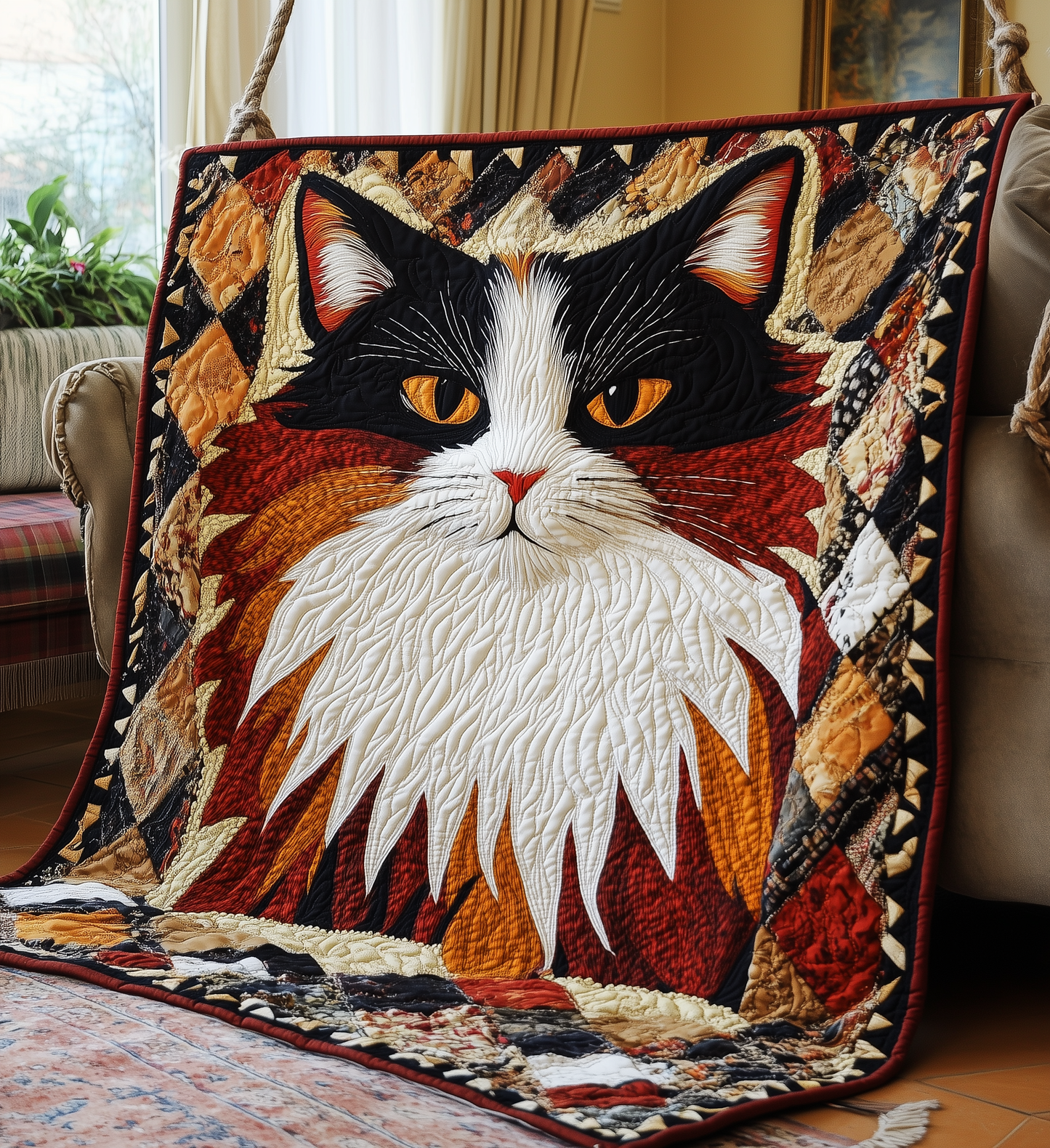 Charming Cat Quilted Blanket GFTONL2193