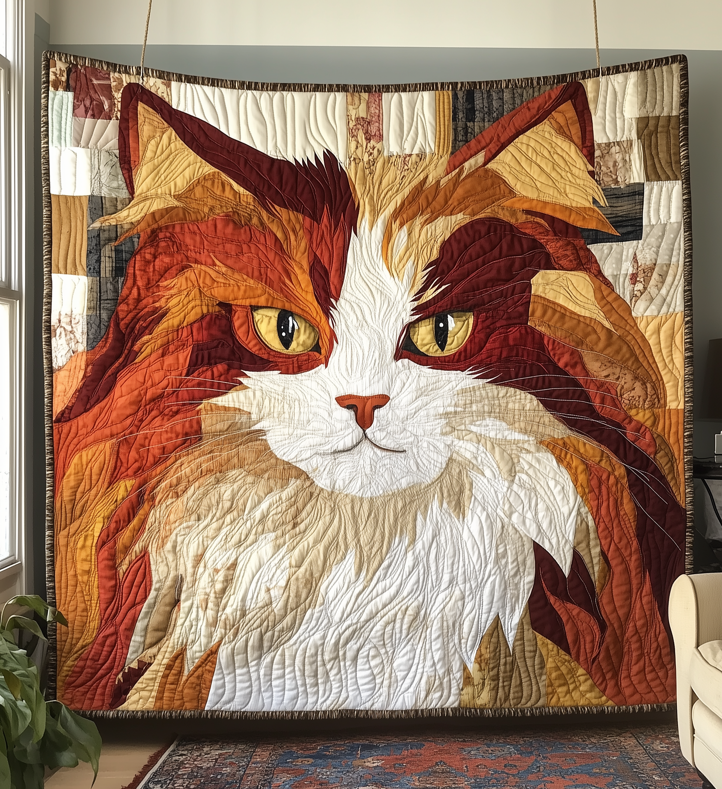 Charming Cat Quilted Blanket GFTONL2199