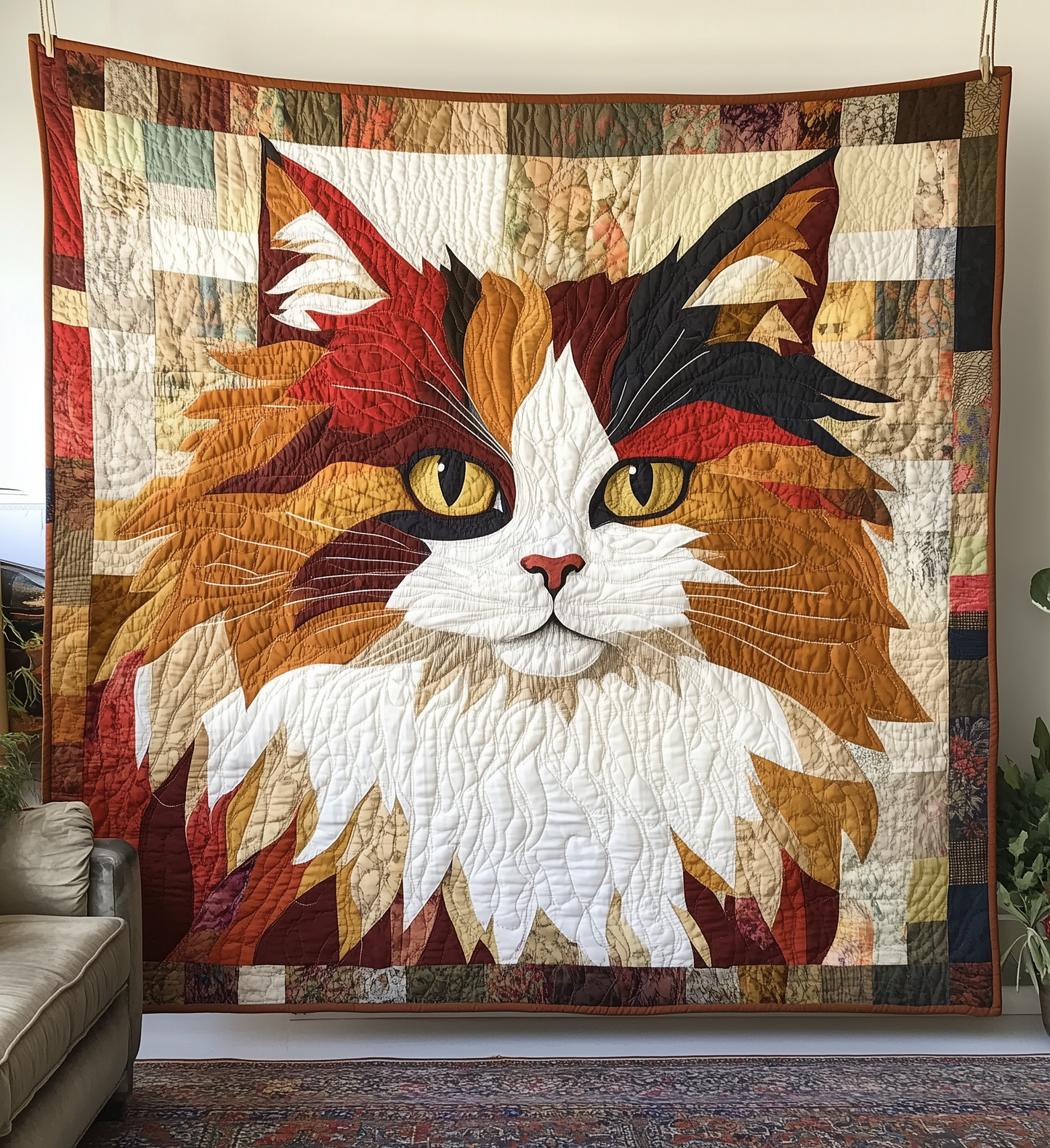 Charming Cat Quilted Blanket GFTONL2203