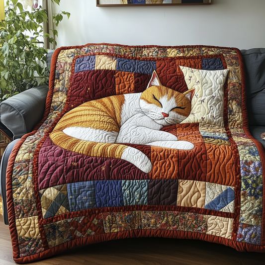Relaxing Cat Quilted Blanket GFTONL2219
