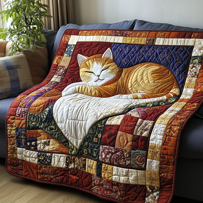 Relaxing Cat Quilted Blanket GFTONL2229