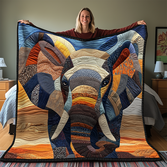 Commanding Elephant Quilted Blanket GFTONL2232