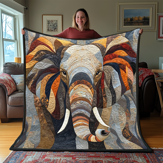 Commanding Elephant Quilted Blanket GFTONL2247