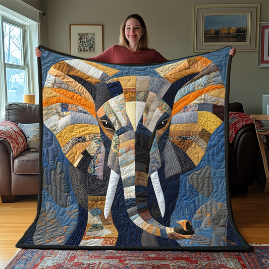 Commanding Elephant Quilted Blanket GFTONL2249