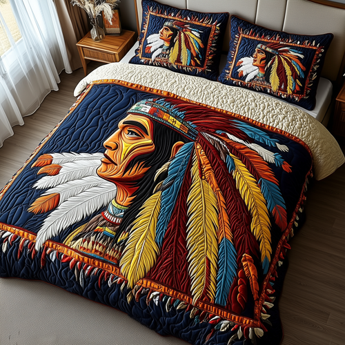 Native Essence 3-Piece Quilted Bedding Set GFTONL2287