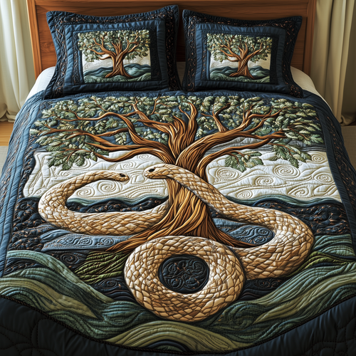 Wheel Of Eternity 3-Piece Quilted Bedding Set GFTONL2313
