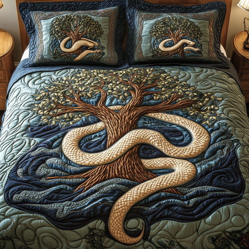 Wheel Of Eternity 3-Piece Quilted Bedding Set GFTONL2314