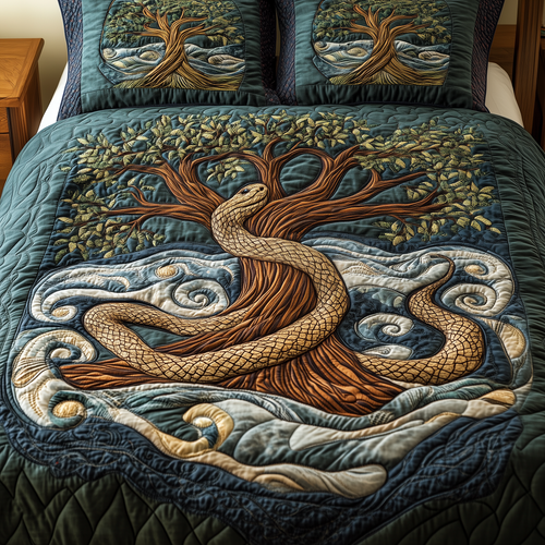 Wheel Of Eternity 3-Piece Quilted Bedding Set GFTONL2315