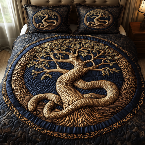 Wheel Of Eternity 3-Piece Quilted Bedding Set GFTONL2316