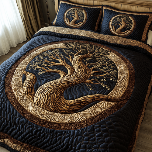 Wheel Of Eternity 3-Piece Quilted Bedding Set GFTONL2317