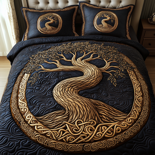 Wheel Of Eternity 3-Piece Quilted Bedding Set GFTONL2319