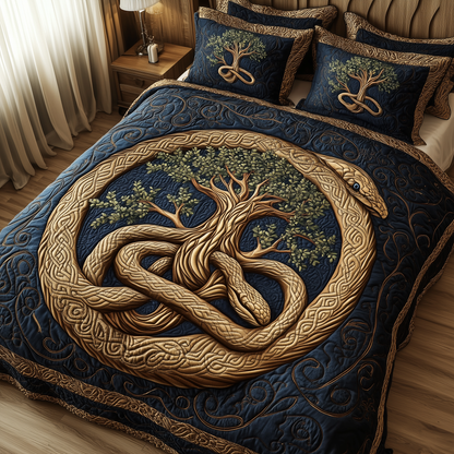 Wheel Of Eternity 3-Piece Quilted Bedding Set GFTONL2324