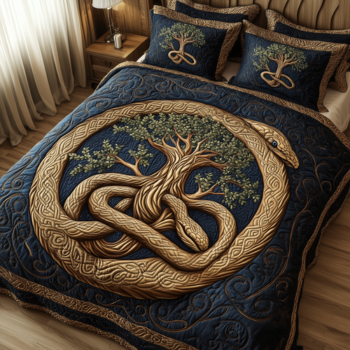 Wheel Of Eternity 3-Piece Quilted Bedding Set GFTONL2324