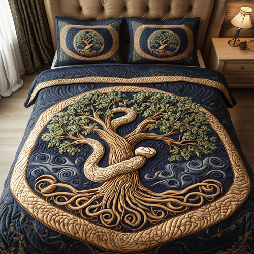 Wheel Of Eternity 3-Piece Quilted Bedding Set GFTONL2326