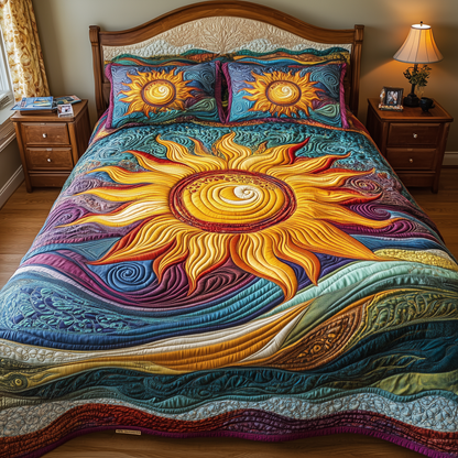 Luminous Sunshine 3-Piece Quilted Bedding Set GFTONL2329