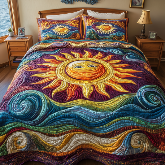 Luminous Sunshine 3-Piece Quilted Bedding Set GFTONL2332