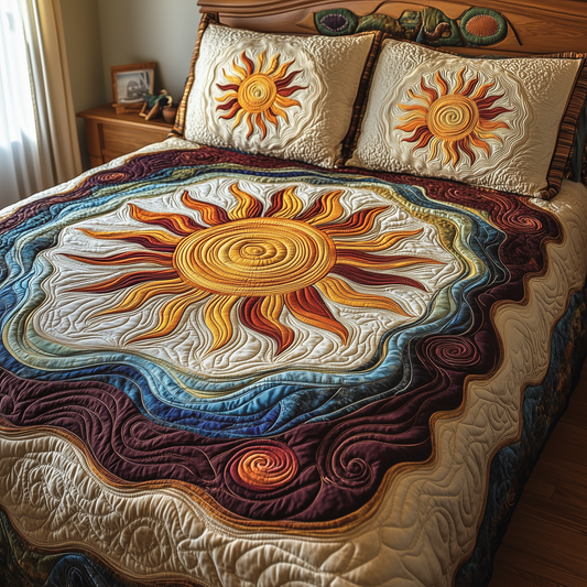 Luminous Sunshine 3-Piece Quilted Bedding Set GFTONL2335