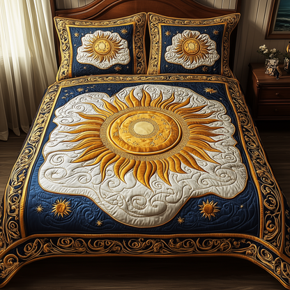 Elegant Sunshine 3-Piece Quilted Bedding Set GFTONL2343