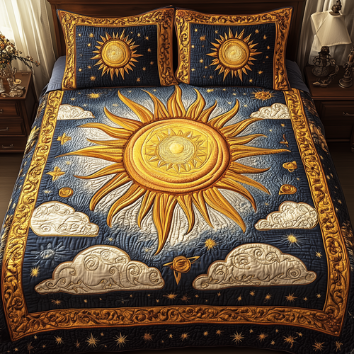 Elegant Sunshine 3-Piece Quilted Bedding Set GFTONL2344