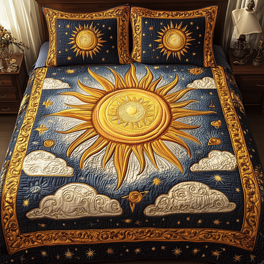 Elegant Sunshine 3-Piece Quilted Bedding Set GFTONL2344